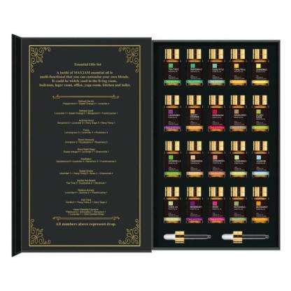 Gift-Box Essential Oil Kit Of 20 Pieces For Calming Atmosphere-Humiii