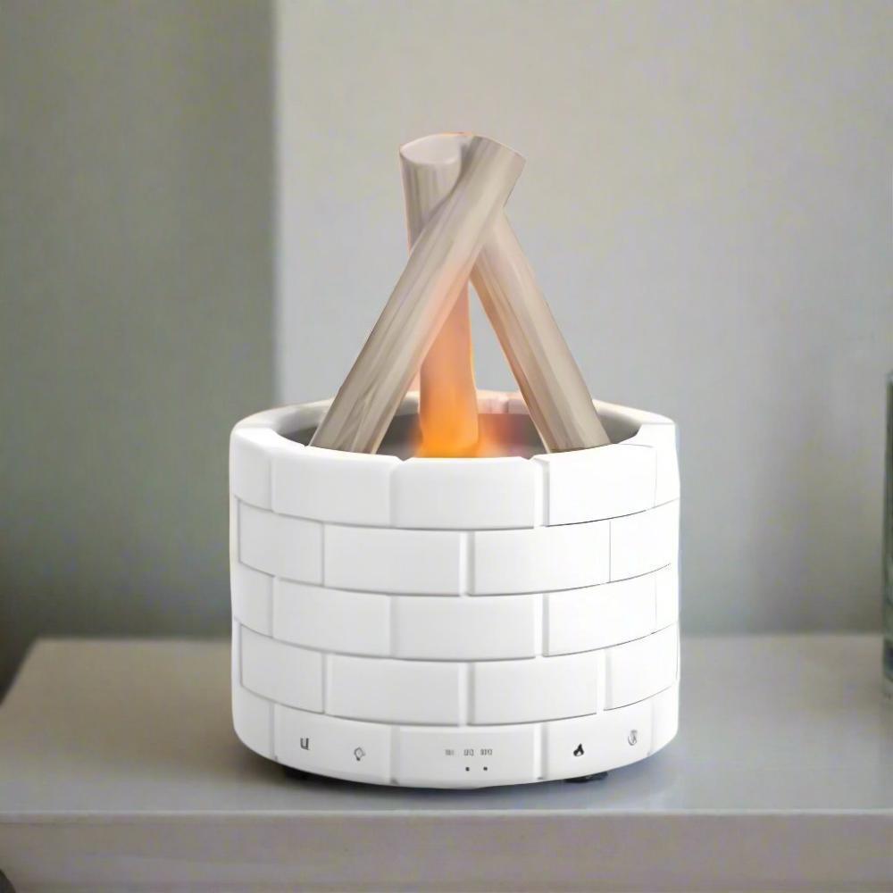 Ultra Quiet Aromatherapy Diffuser with Simulated Flame-Humiii