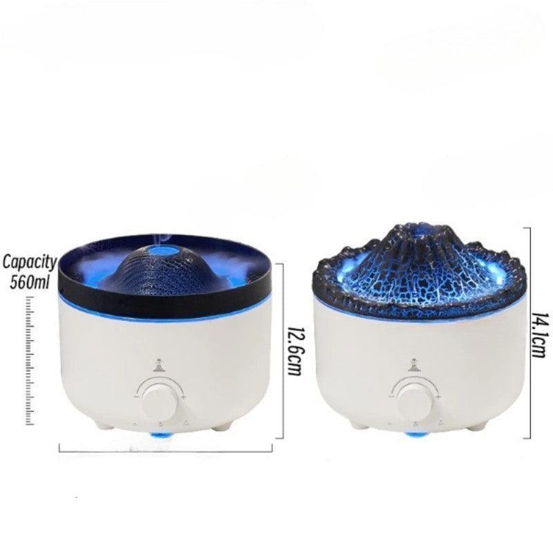 Volcano Essential Oil Diffuser With Remote And Lights-Humiii