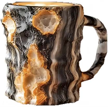 Mineral Crystal Coffee Mug-Book Shelf Game
