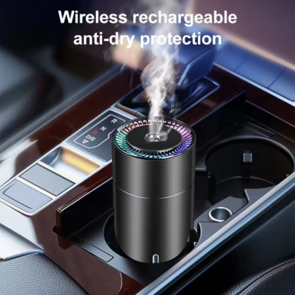 Wireless Rechargeable Humidifier With Anti Dry Protection For Car Use-Humiii