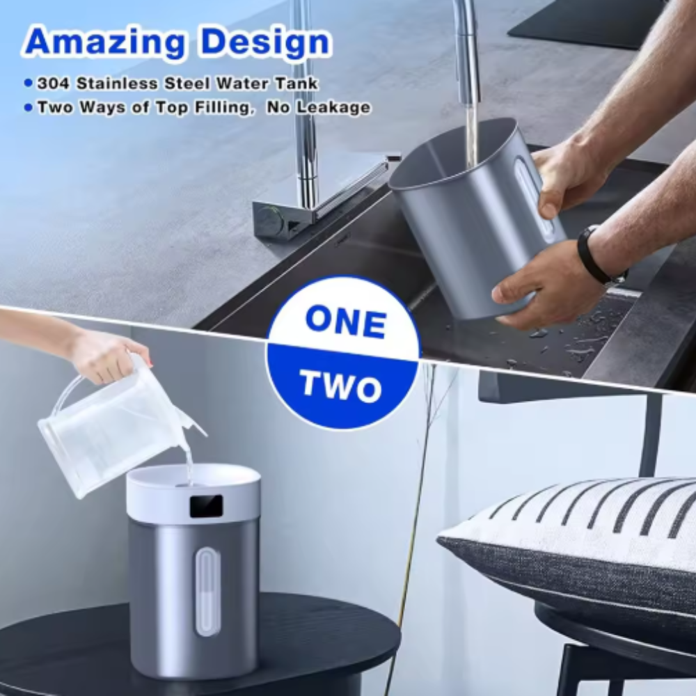 4L Capacity Air Humidifier With Digital Display Adjustable-Humiii