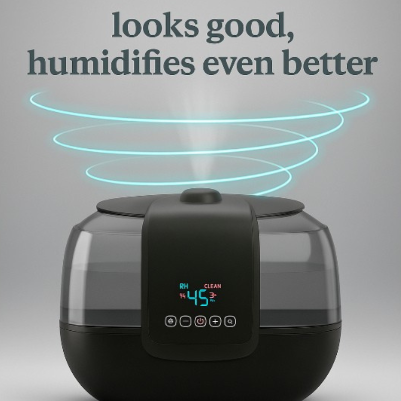 2 Gallon Tabletop Dual Mist Electronic Humidifier-Humiii