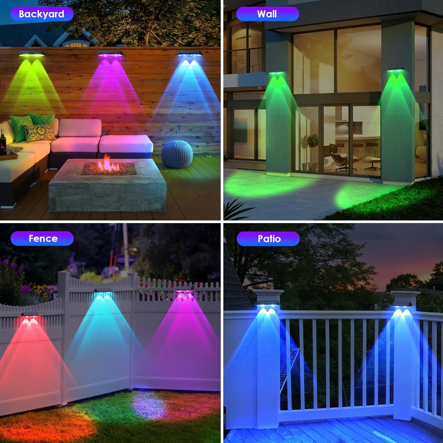 Three Setting Solar Lights For Versatile Outdoor Lighting-Humiii
