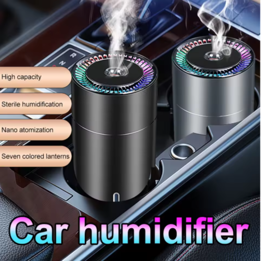 Wireless Rechargeable Humidifier With Anti Dry Protection For Car Use-Humiii
