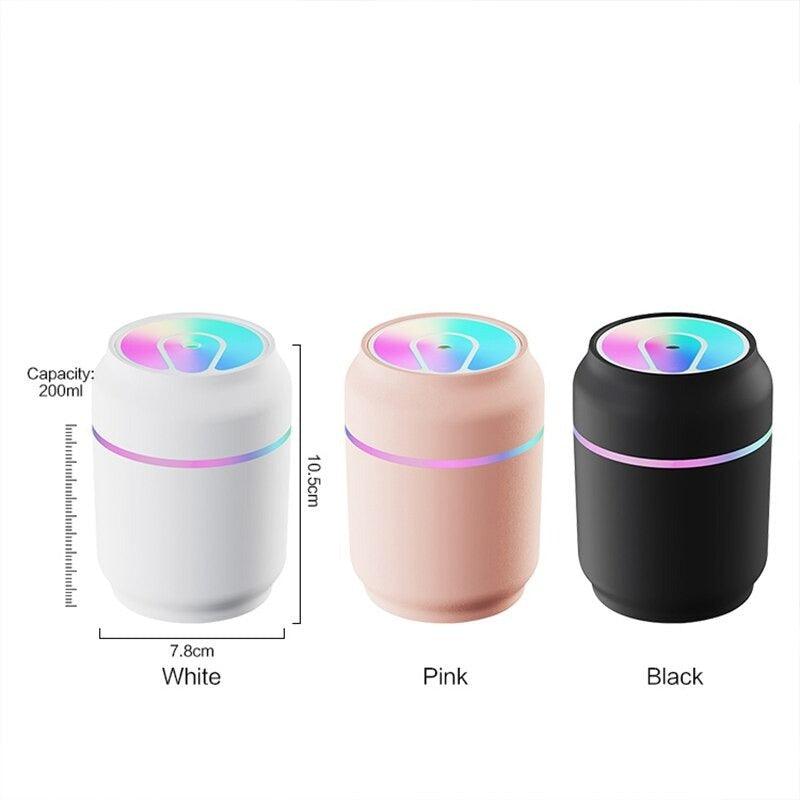 Portable USB Humidifier With LED Colorful Night Lamp-Humiii