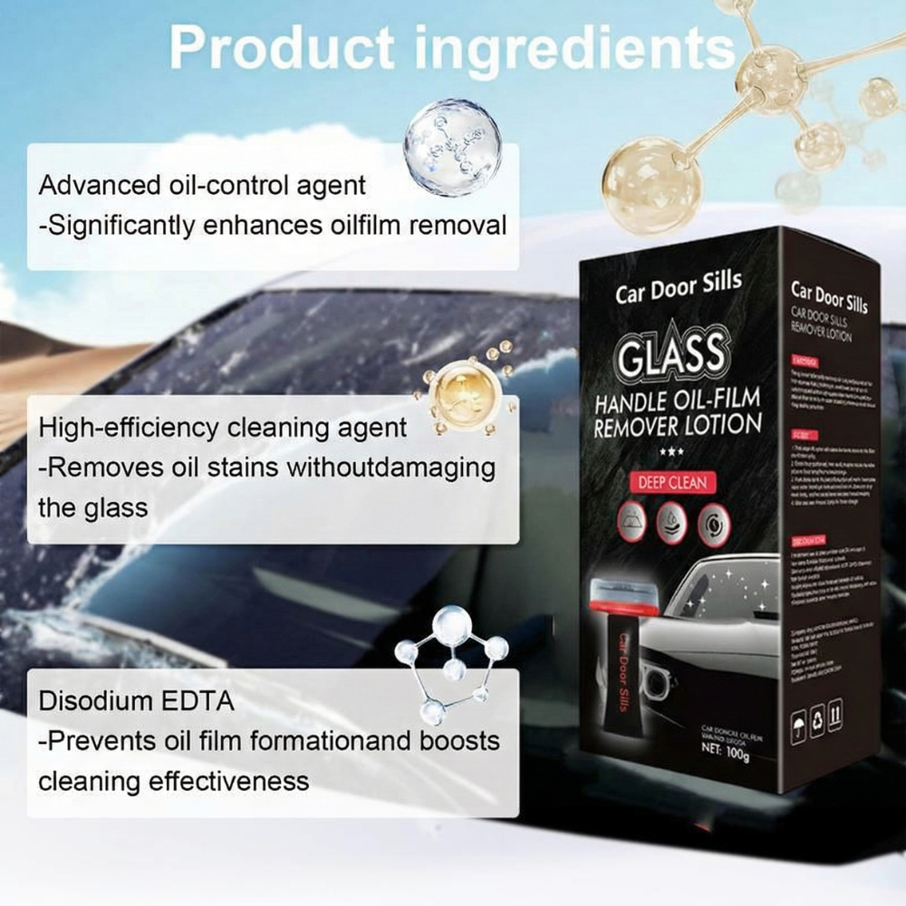 QiFOR Glass Compound Roll On Cleaner For Window Surfaces