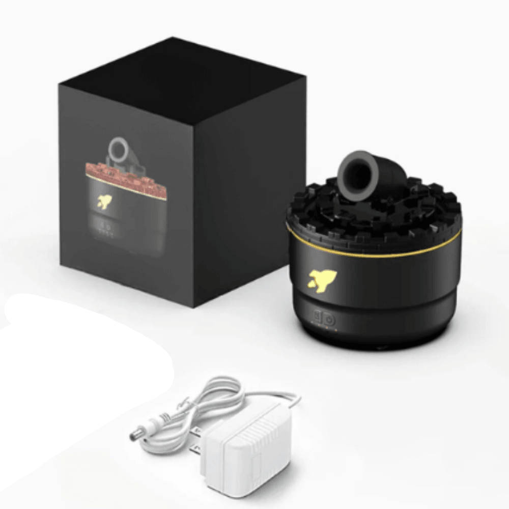 Rocket Inspired Aroma Diffuser With LED Flame Effect-Humiii
