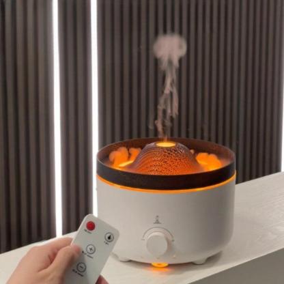 Volcano Essential Oil Diffuser With Remote And Lights-Humiii