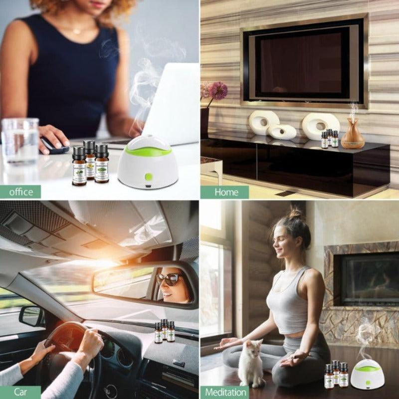 10ml Essential Oils Gift Set of 6 Pieces Premium Quality Oils-Humiii