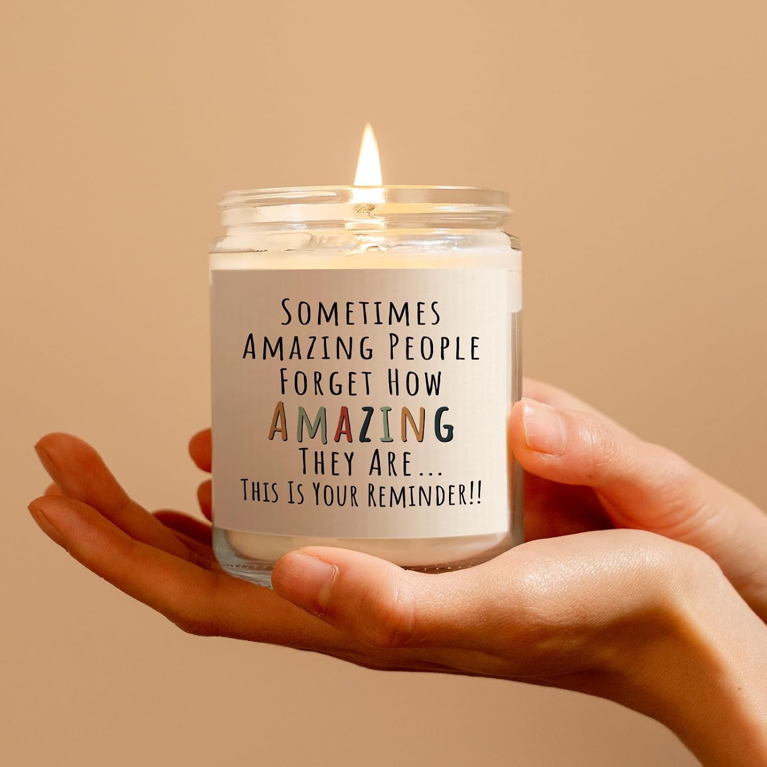Inspirational Birthday Scented Candle with Positive Message