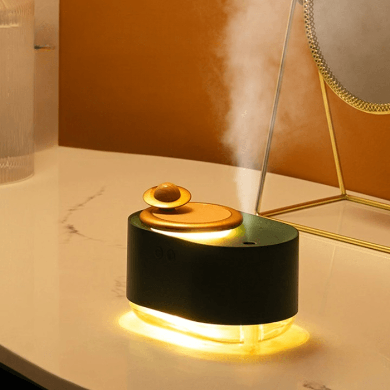 Rotating Planet Air Humidifier With Wireless Aromatherapy Night Light-Humiii