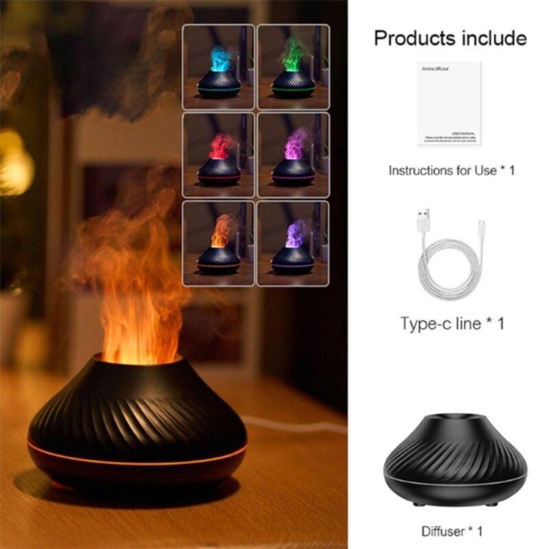 130ml Volcanic Aroma Diffuser Essential And Efficient Oil Lamp-Humiii