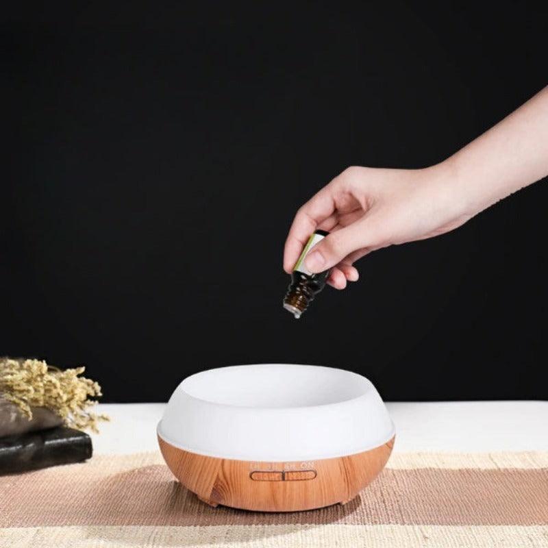500ml Aromatherapy Wood Oil Diffuser For Stylish And Functional-Humiii