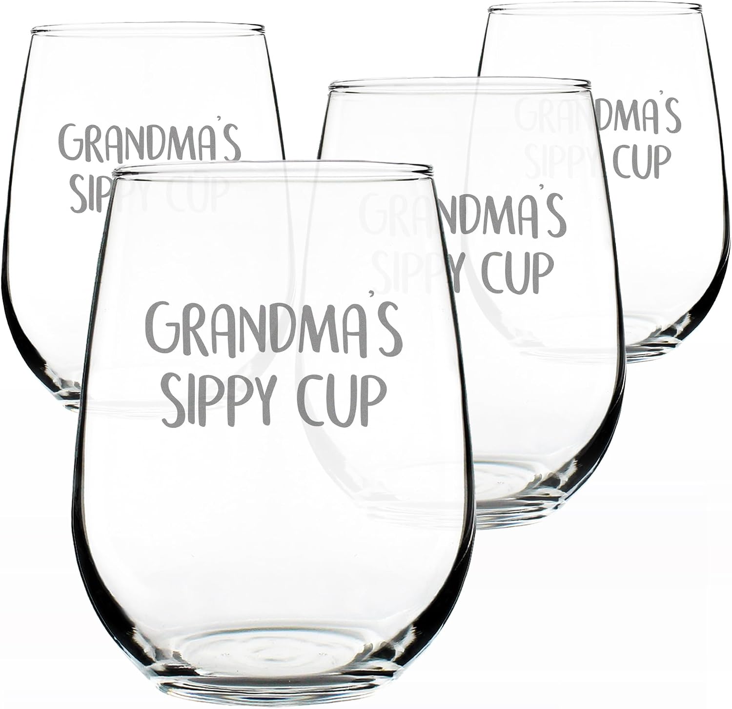 17Oz Stemless Wine Glass Gift For Grandma