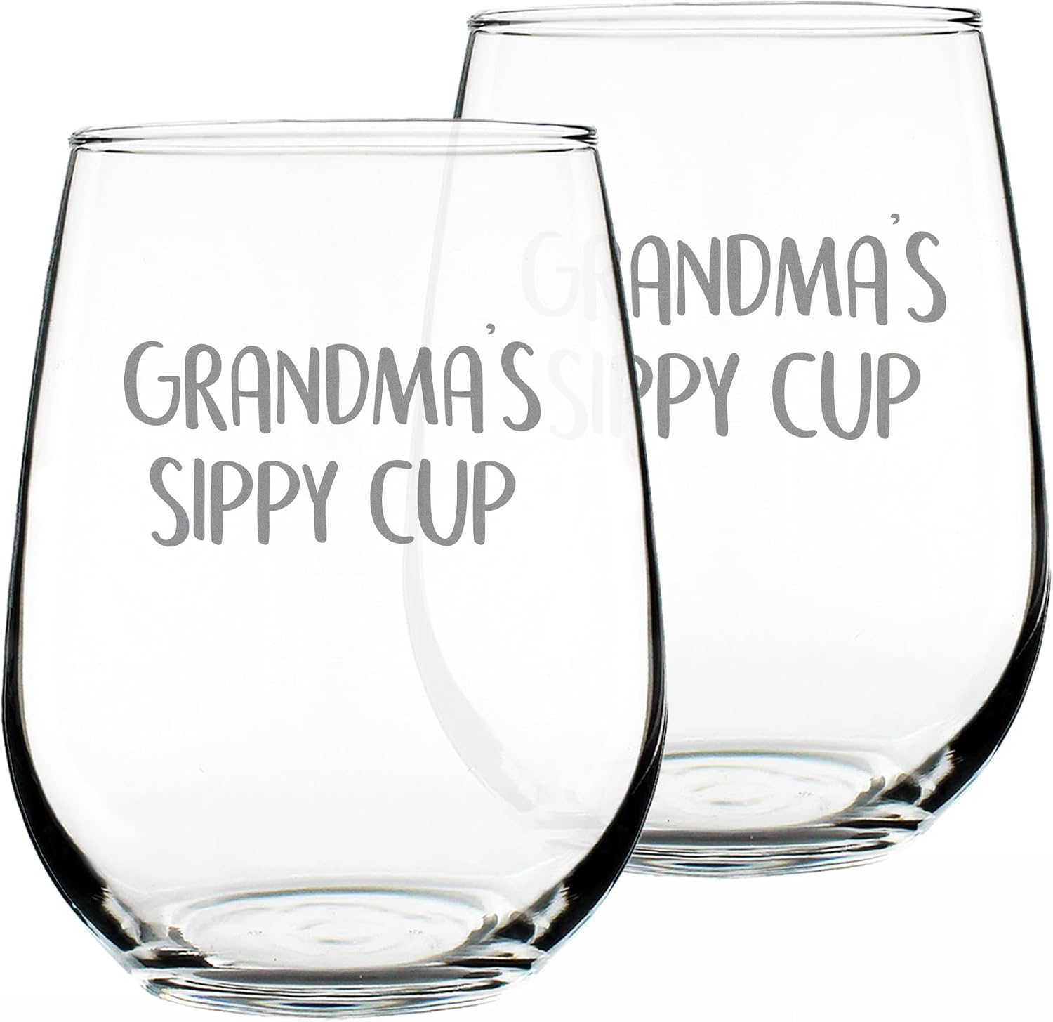 17Oz Stemless Wine Glass Gift For Grandma