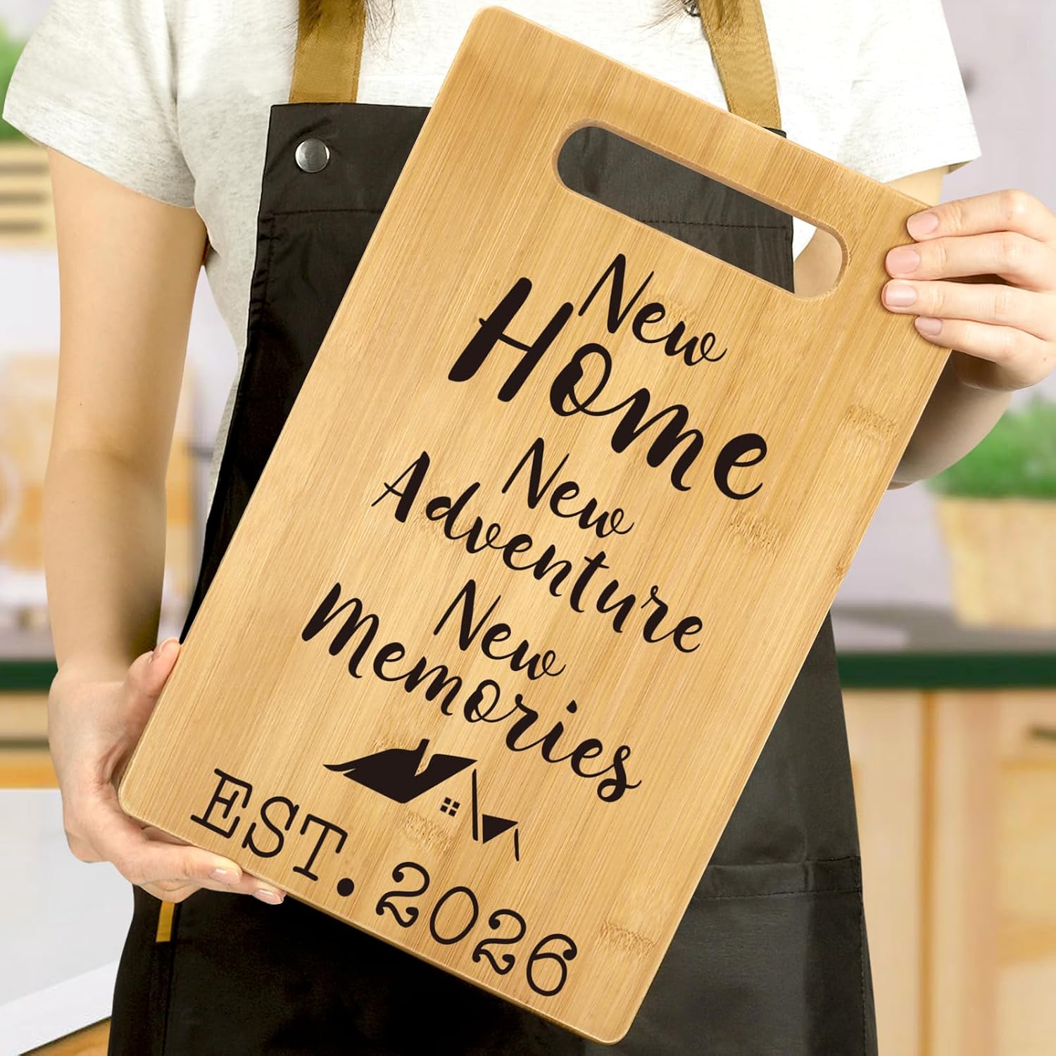 Housewarming Cutting Board Gift for New Home and Apartment
