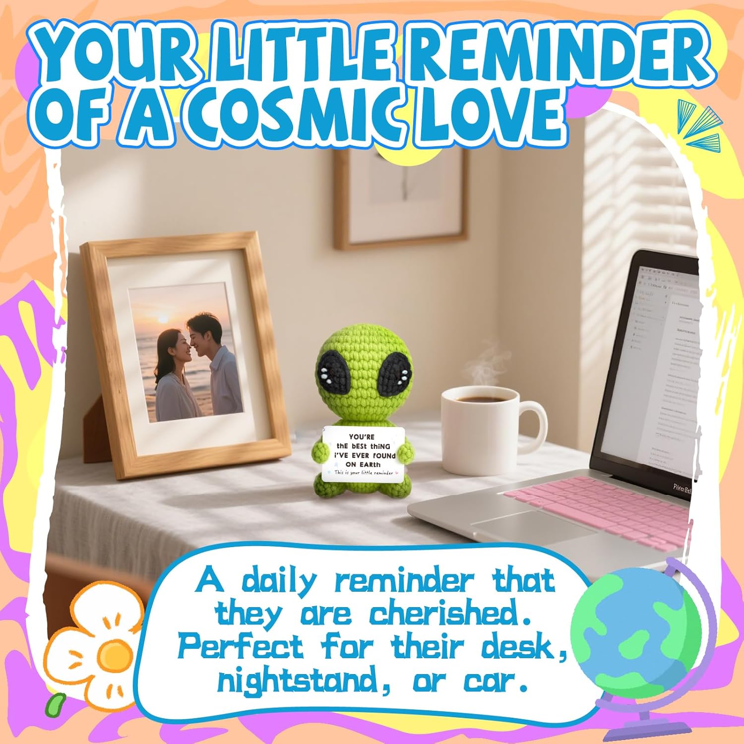Crochet Alien Keepsake Gift for Couples and Friends