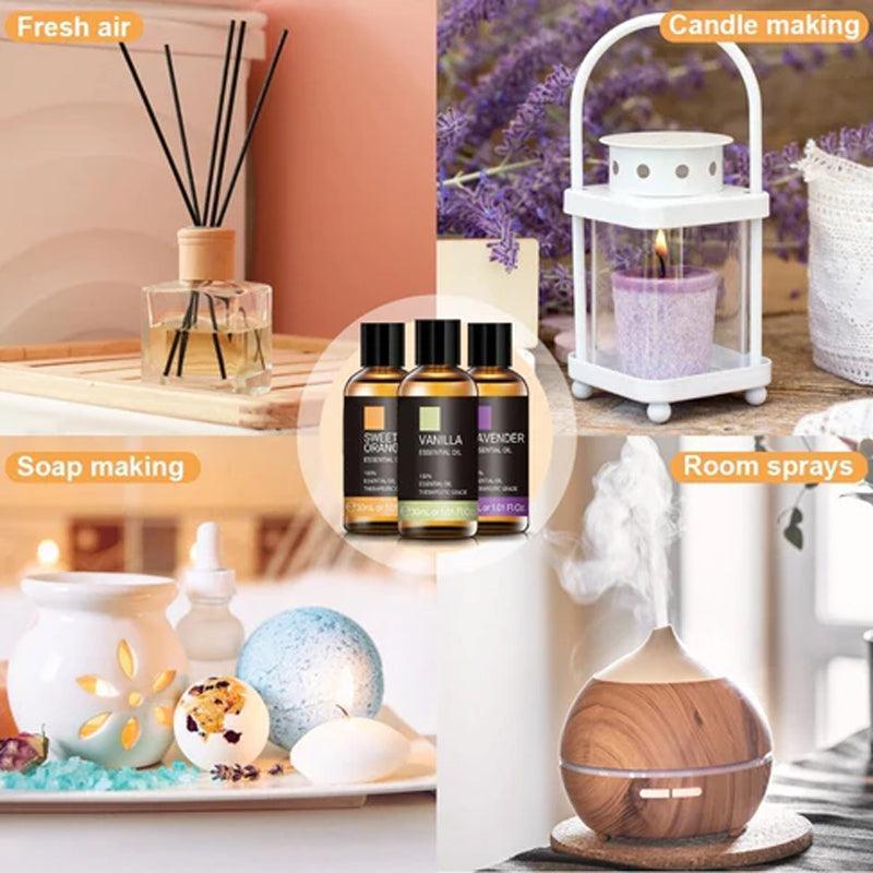 3 Pack Natural Fragrances Essential Oils-Humiii