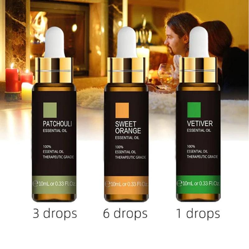 Essential Oils Set Choose 3 Bottles Of 30ml For Diffuser Or Massage-Humiii