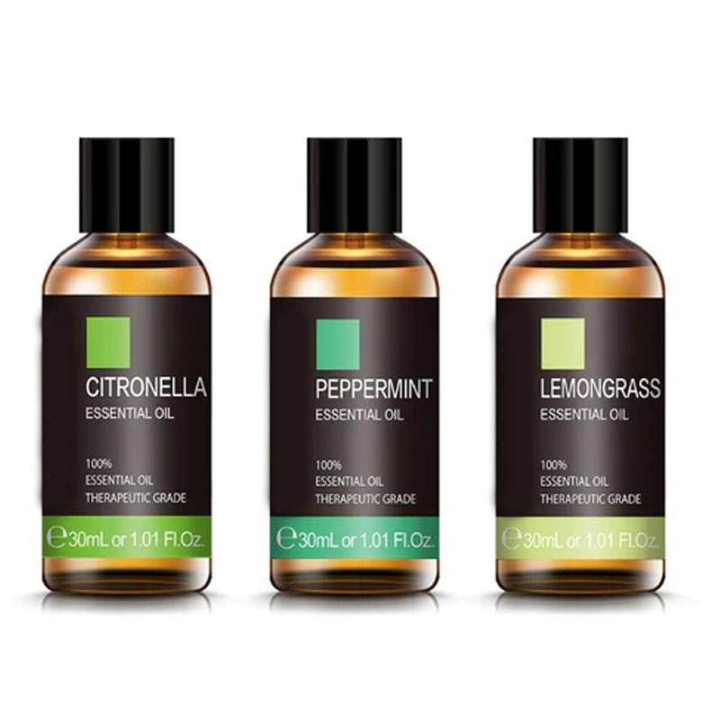 Essential Oils Combo Choose 3 Dropper Bottles Of 30ml Each-Humiii