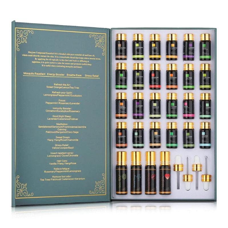 Pure Natural Essential Oils Gift Set Pack of 28 Unique Scents-Humiii