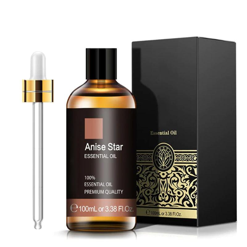 Anise Star Essential Oil 100ml Natural Extract With Dropper-Humiii