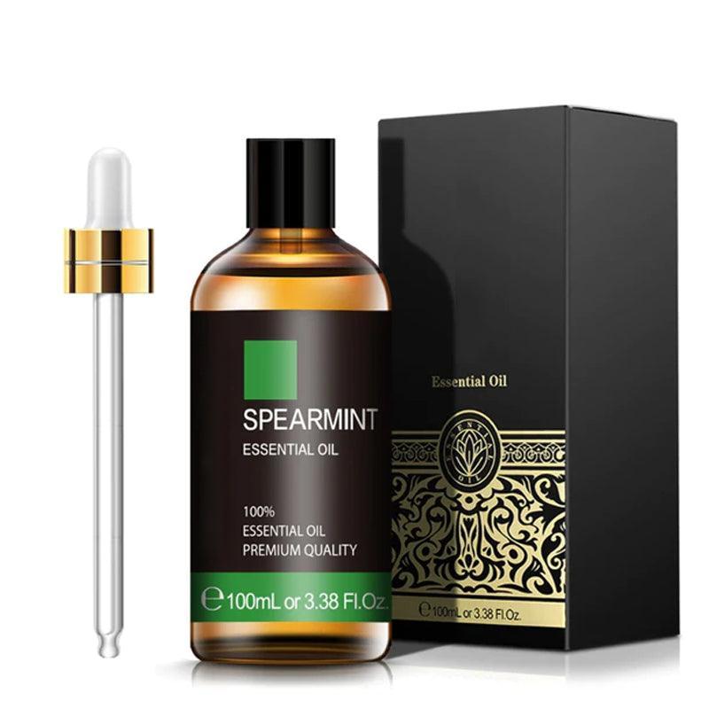 Spearmint Essential Oil 100ml Natural Mint Extract With Dropper-Humiii