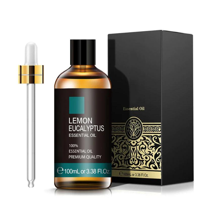 Lemon Eucalyptus Oil 100ml Natural Plant Extract With Dropper-Humiii