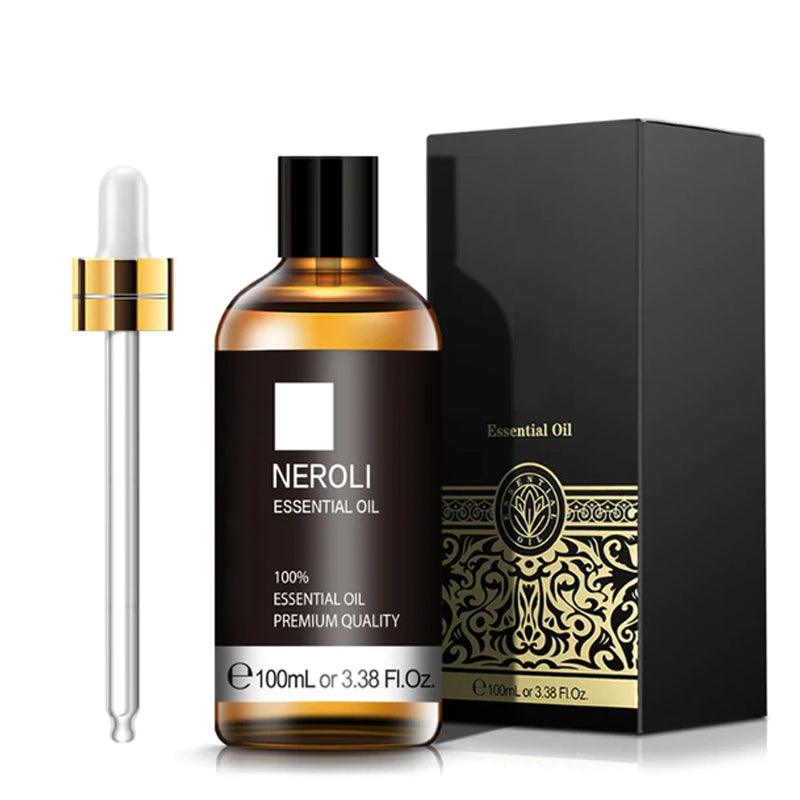 Neroli Essential Oil 100ml Natural Floral Extract With Dropper-Humiii