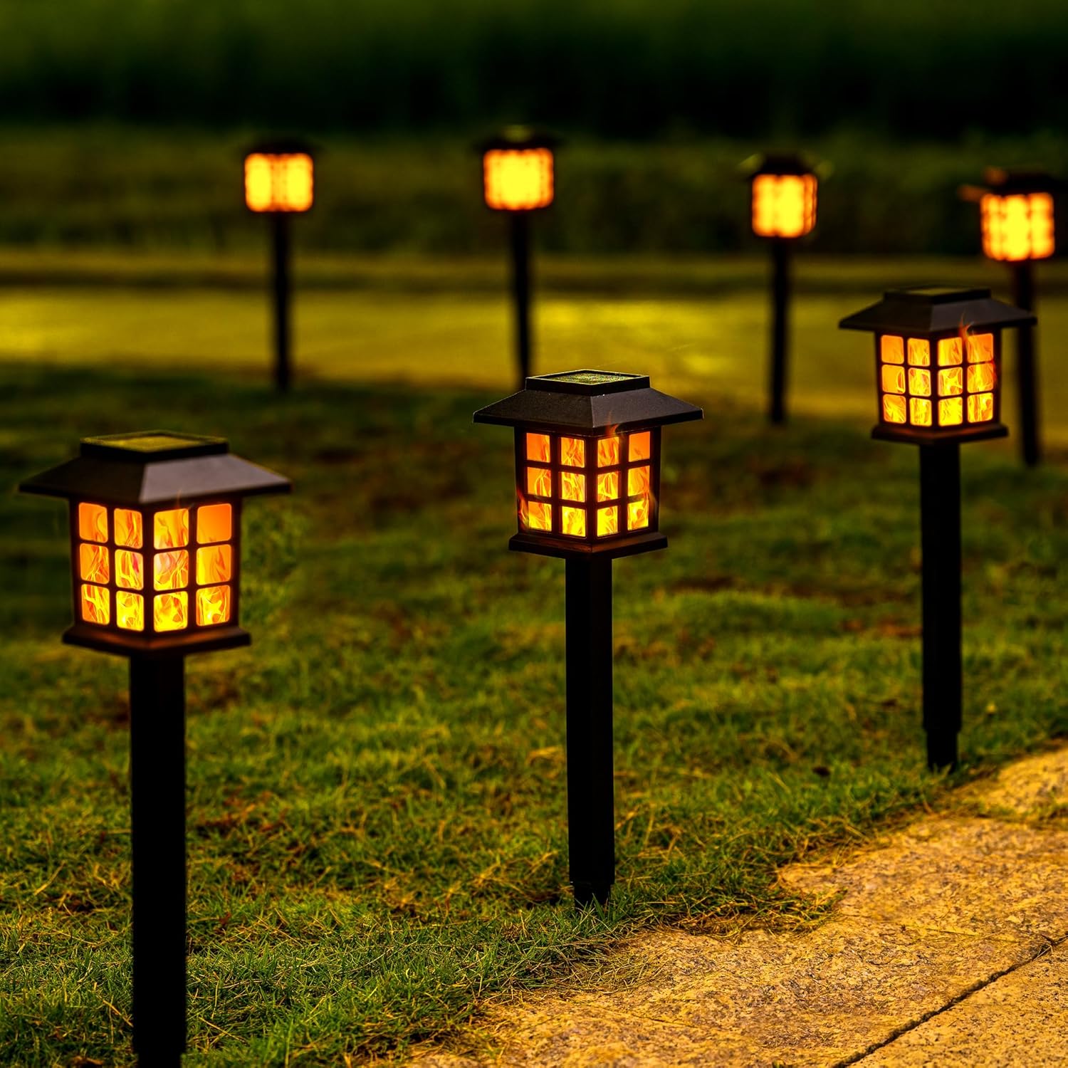 LED Solar Garden Outdoor Lights For Landscaping-Humiii