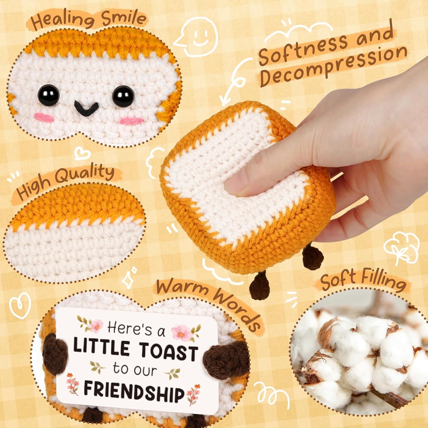 Crochet Toast Gift For Men And Women