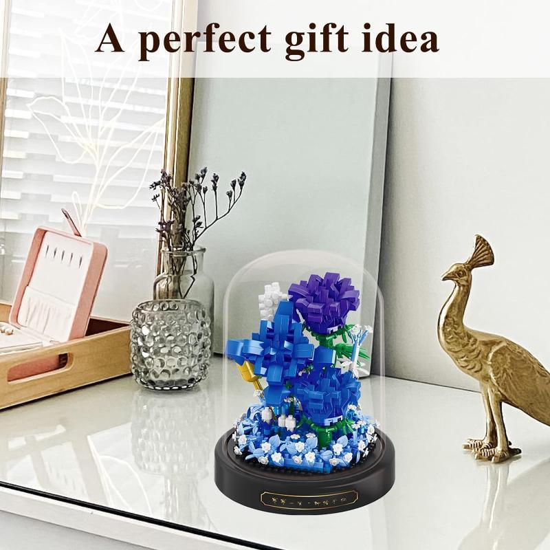 Sunlit Blooms Mini Brick Display - Solar Flame Torch