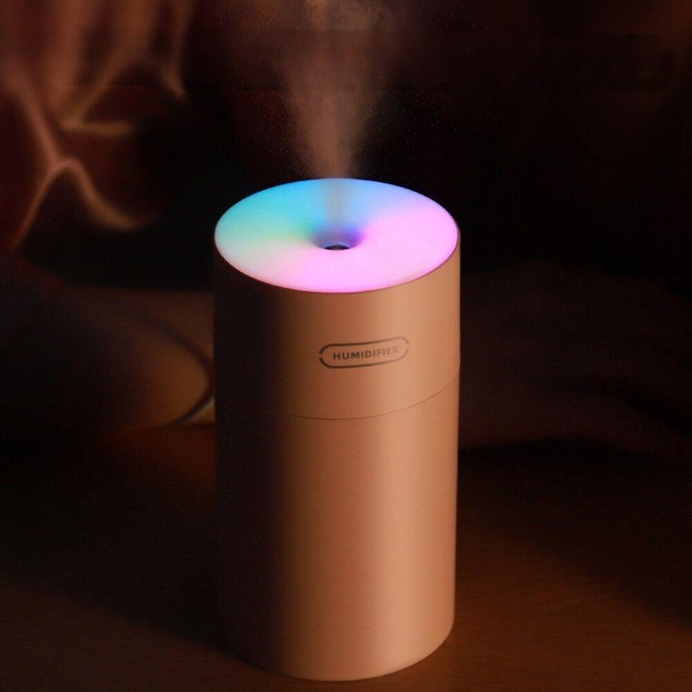 LED Lights Ultrasonic Air Humidifier With Mist And USB Port-Humiii