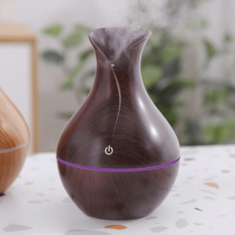 130ml Mini USB Aromatherapy Diffuser With Quiet Wood Grain-Humiii