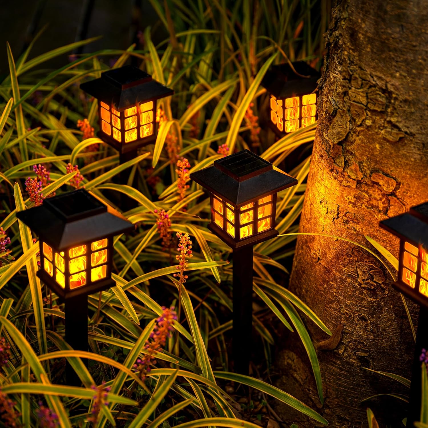 LED Solar Garden Outdoor Lights For Landscaping-Humiii