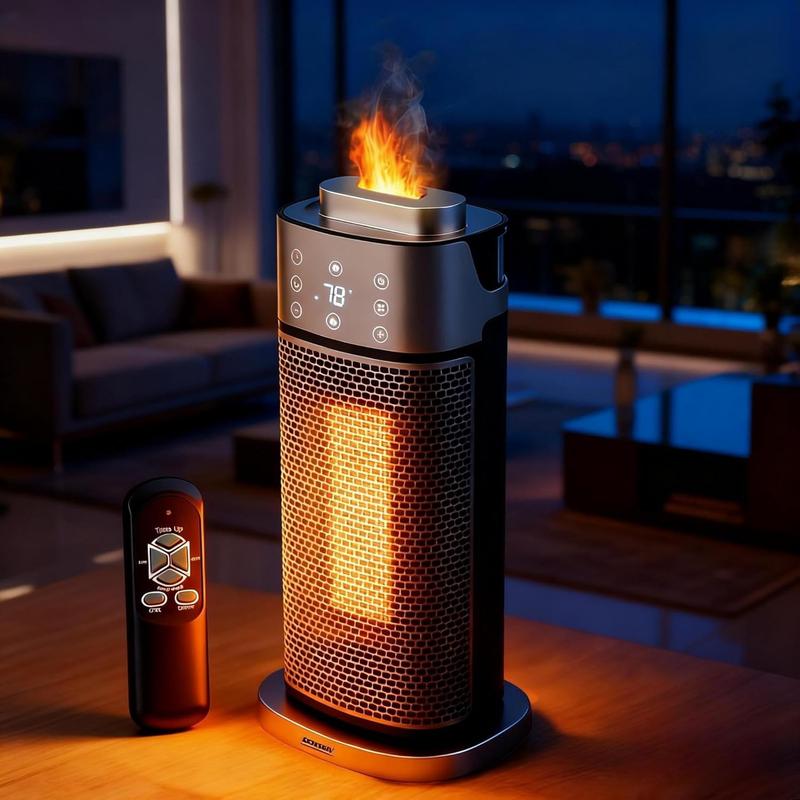 3 In 1 Flame Tower Heater