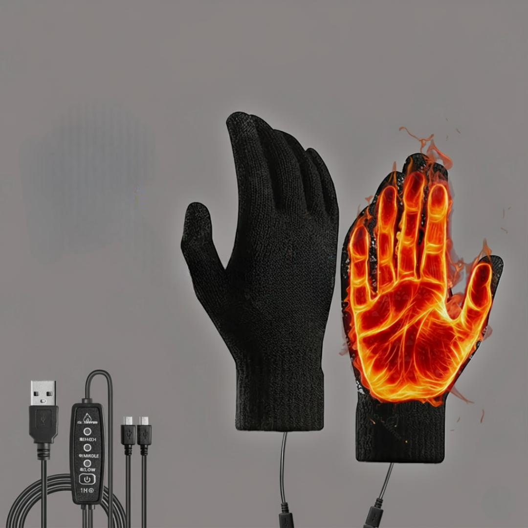 USB Powered Electric Gloves With Temperature Control
