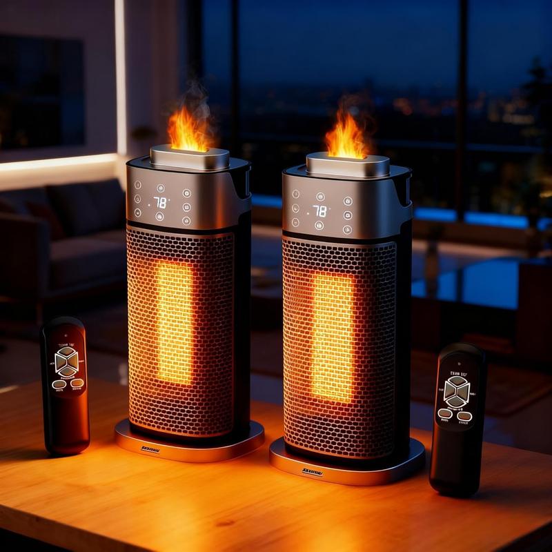 3 In 1 Flame Tower Heater
