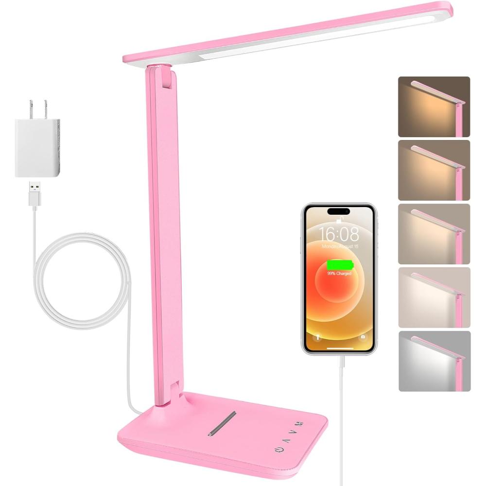 Compact LED Desk Lamp with USB-Humiii