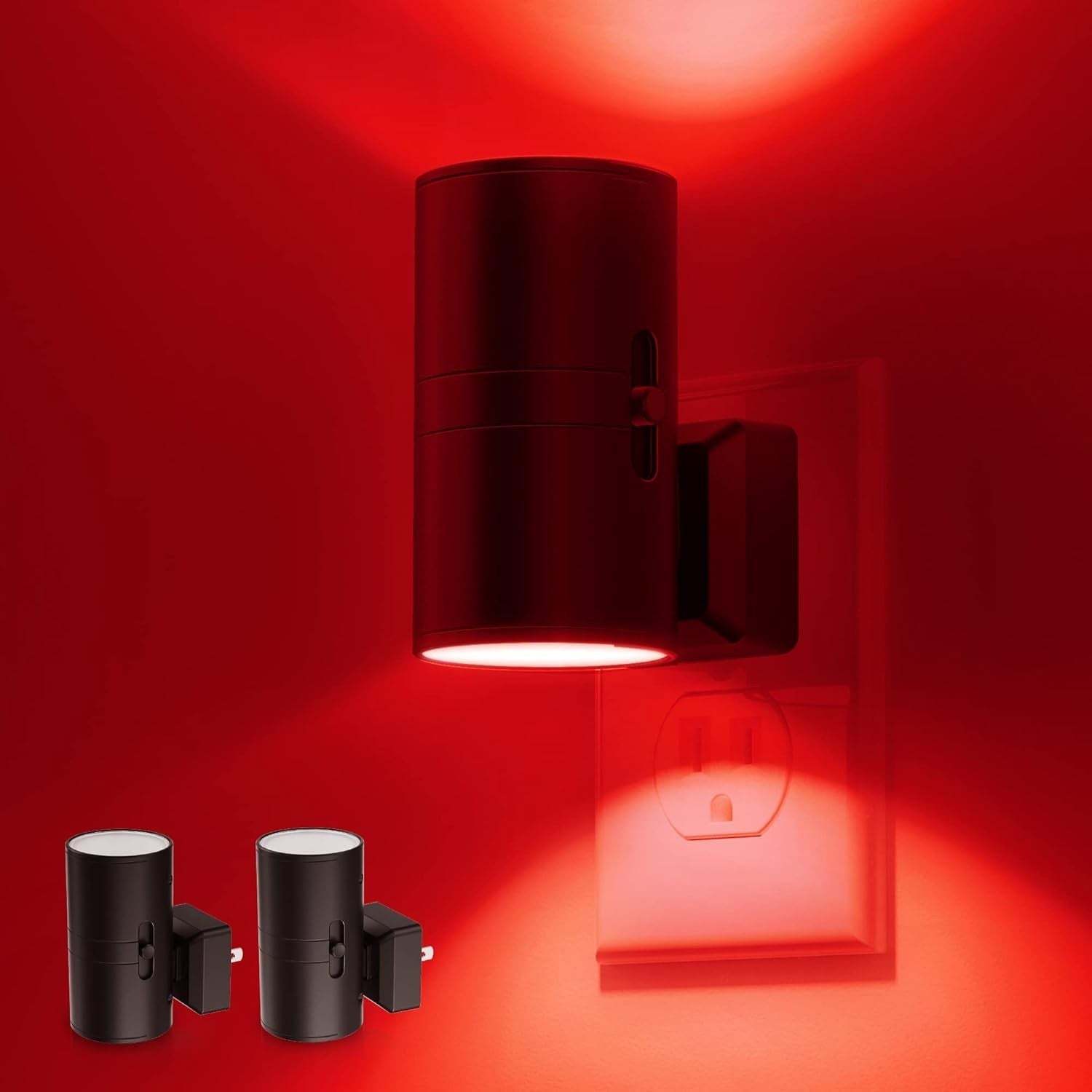 Amber Plug In Nightlights Dimmable Sensor Light-Humiii
