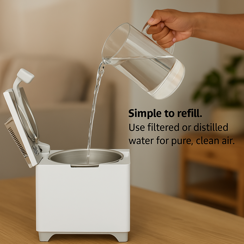 Ultrasonic Stainless Steel Easy Clean Cool Mist Humidifier-Humiii