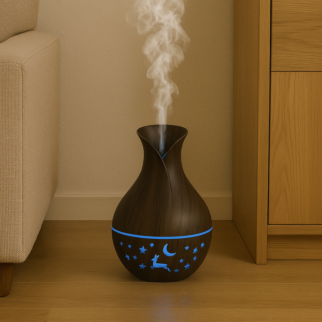 Aromatherapy Diffuser Humidifier With 200ml LED Mist Maker-Humiii