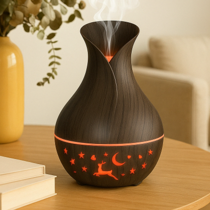 Aromatherapy Diffuser Humidifier With 200ml LED Mist Maker-Humiii