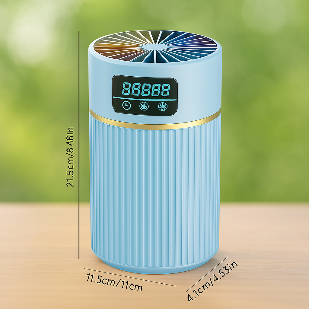 1 Point 1L Cool Mist Humidifier With Quiet Night Light Function-Humiii