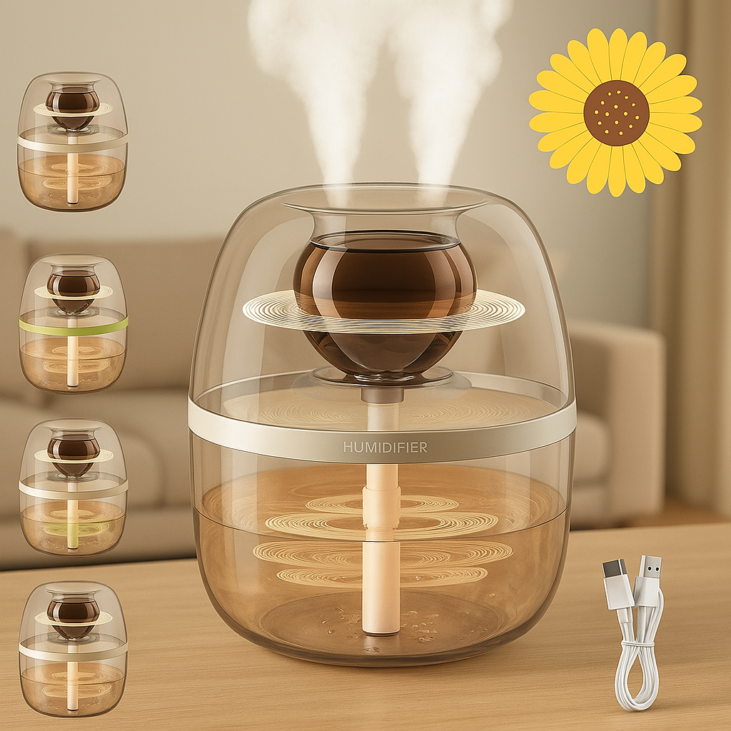 3L Humidifier Dual Nozzle USB Cool Mist Household Air Humidifier-Humiii