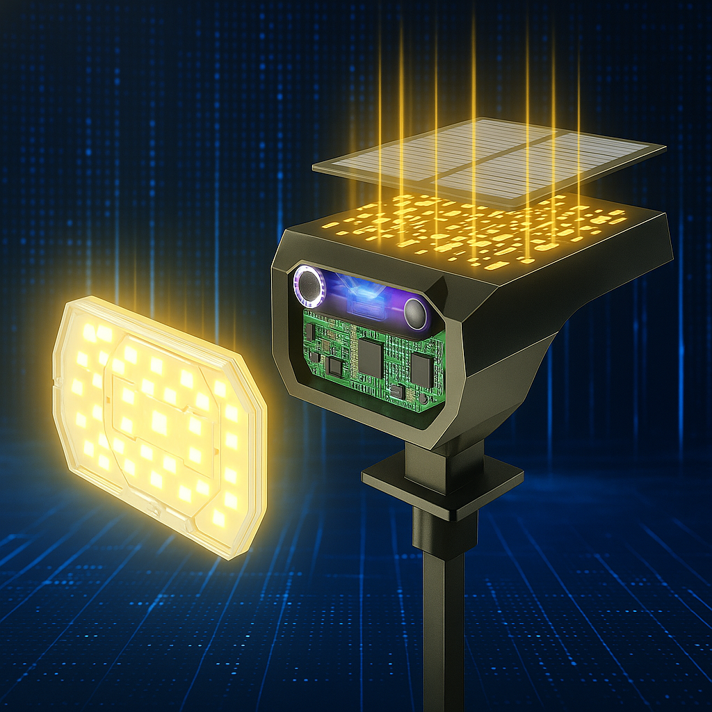 Solar Yard Path Lights Outdoor LED Landscape Lighting-Humiii