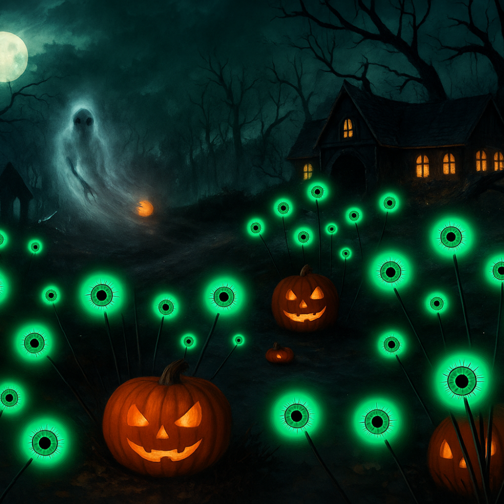 Solar Powered Halloween Lights For Yard And Pathway-Humiii