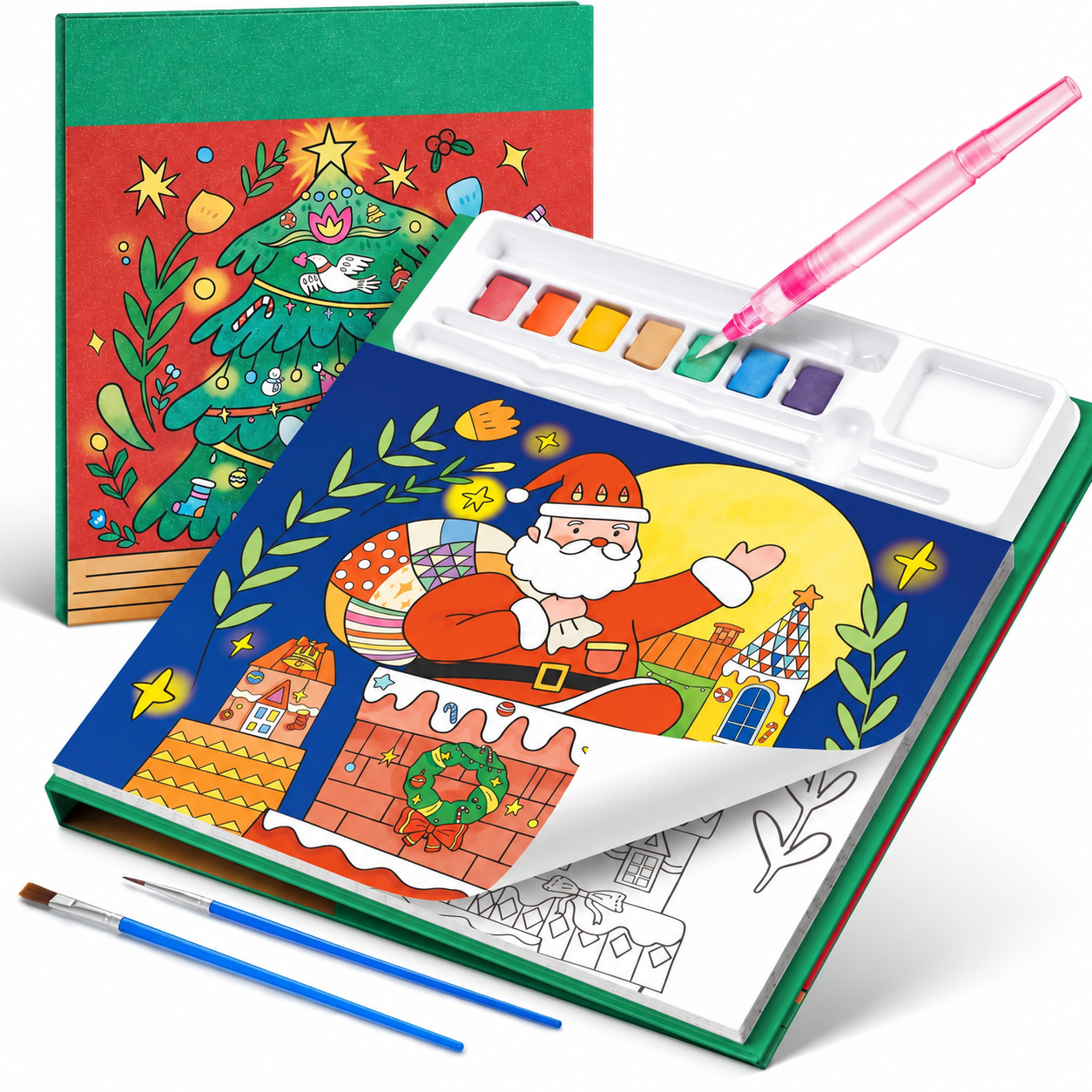 Paint With Water Coloring Book Set For Kids