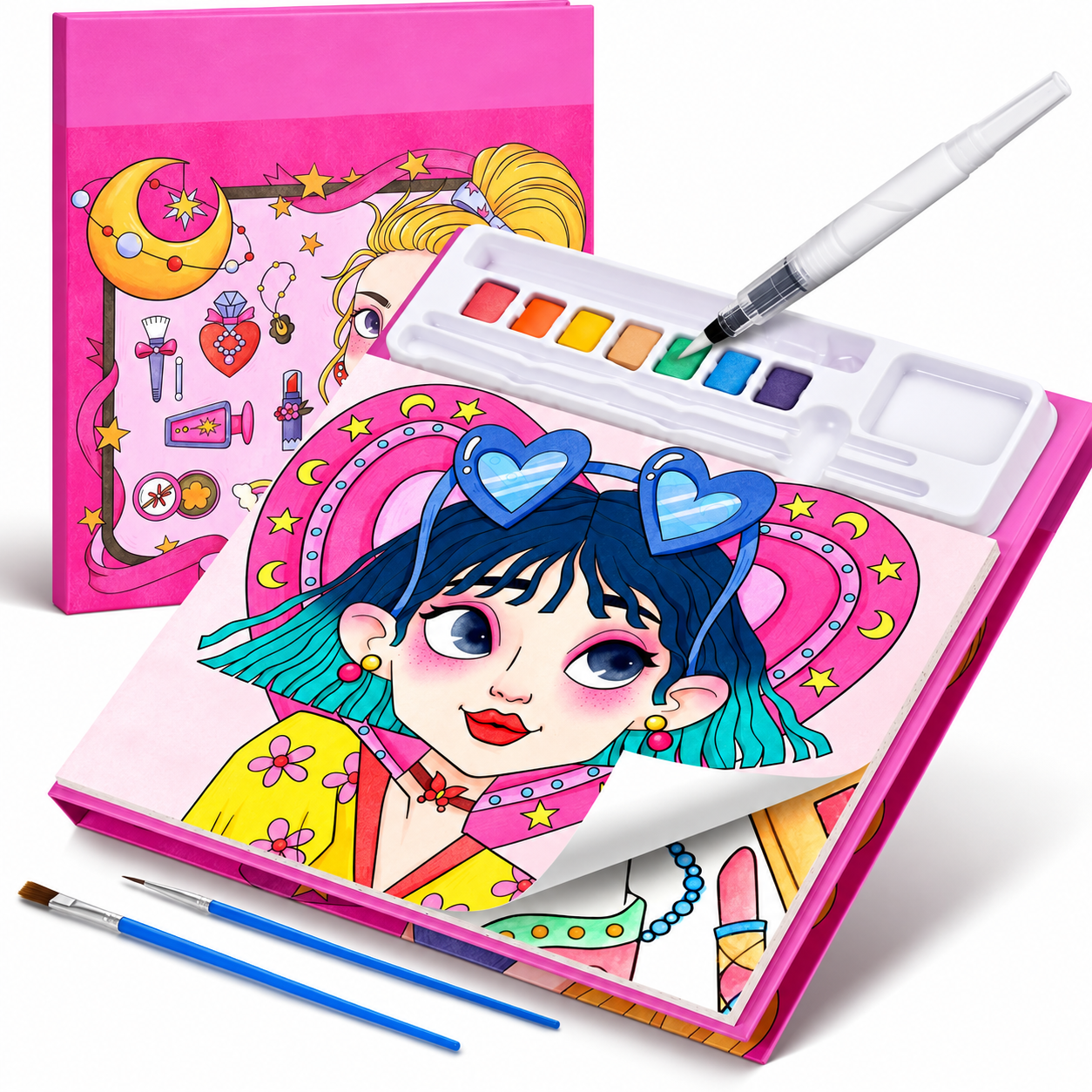 Paint With Water Coloring Book Set For Kids